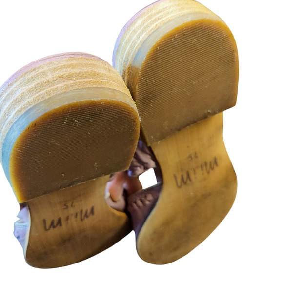 Mi.im Alicia Pointed Toe Shirred Ruffle Mule Baby Pink Flats Balletcore 7.5 - Picture 8 of 9